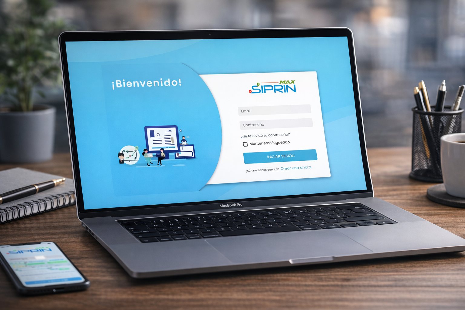 Portal web del administrador