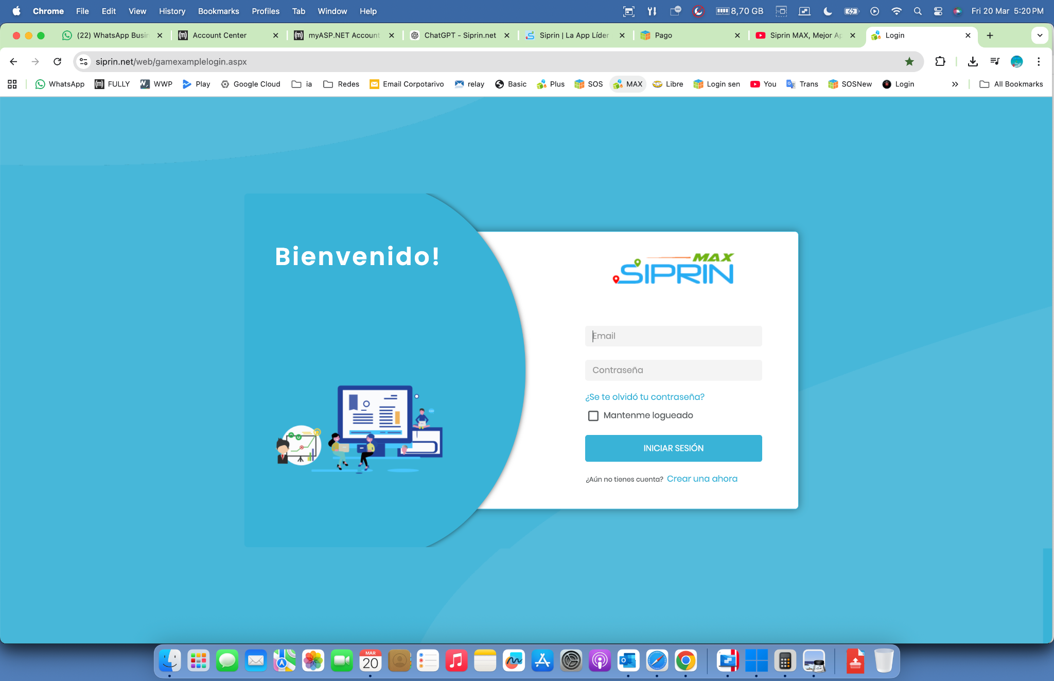 Acceso web de Siprin